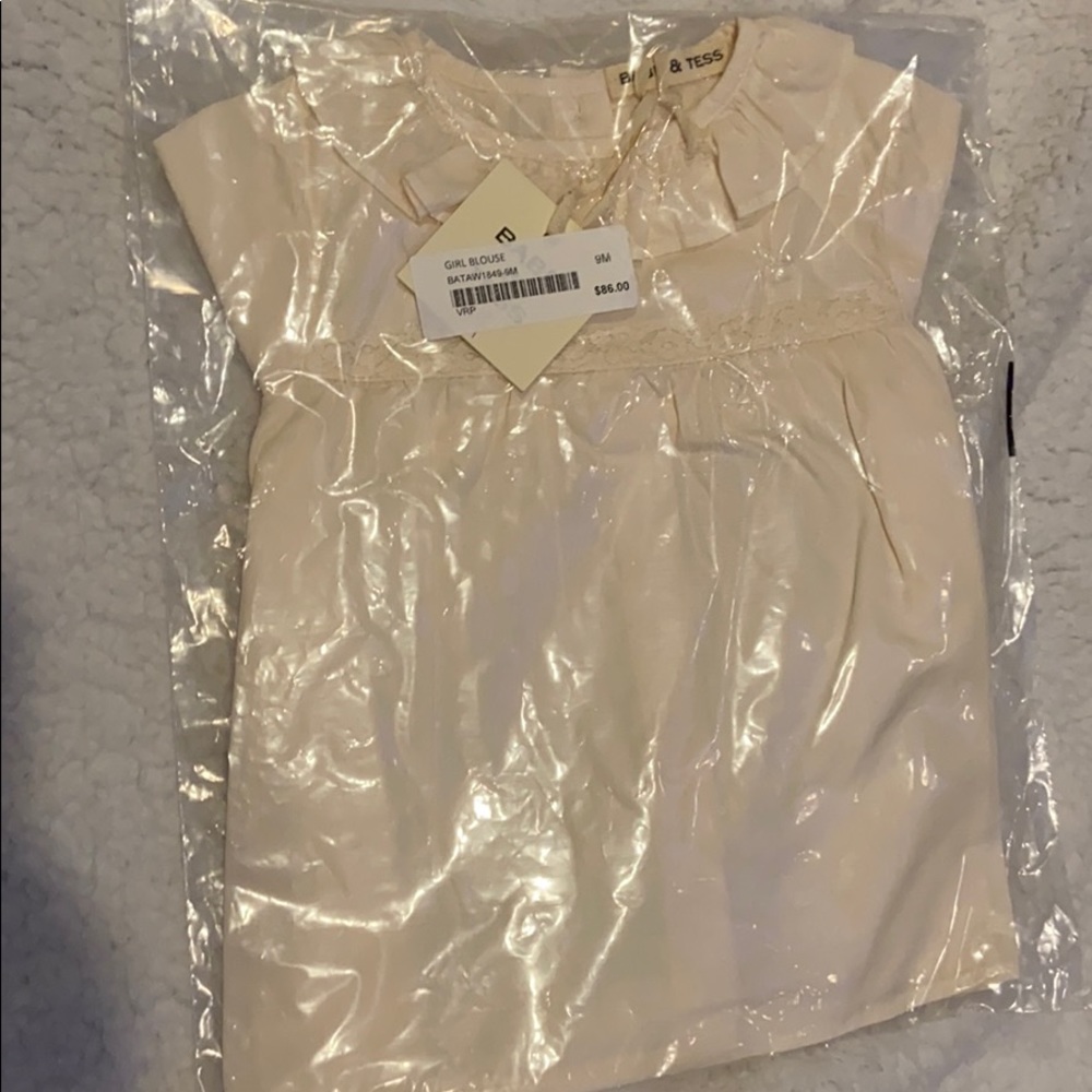 Clearance ! Babe & Tess Cream Blouse